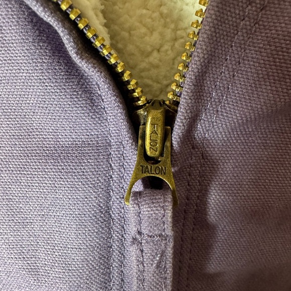 Sherpa Purple Lined Hooded Jacket Kids L Zip Up Barn Winter Coat Blue Mountain - Picture 4 of 16